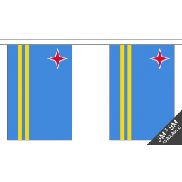 Aruba Flag - Fabric Bunting Flags - United Flags And Flagstaffs