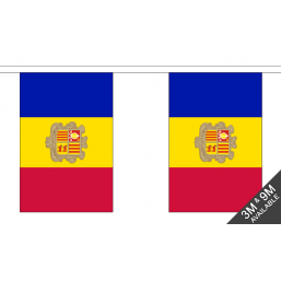 Andorra Flag - Fabric Bunting Flags - United Flags And Flagstaffs