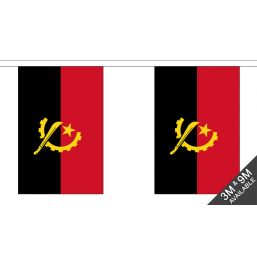 Angola Flag - Fabric Bunting Flags - United Flags And Flagstaffs