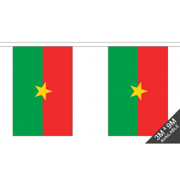 Burkina Faso Flag - Fabric Bunting Flags - United Flags And Flagstaffs