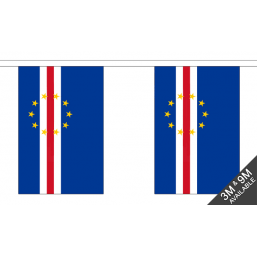 Cape Verdi Flag - Fabric Bunting Flags - United Flags And Flagstaffs