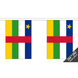 Central African Flag - Fabric Bunting Flags - United Flags And Flagstaffs
