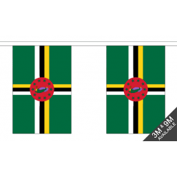 Dominica Flag - Fabric Bunting Flags - United Flags And Flagstaffs