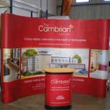 Pop Up Exhibition Displays - Curved Banners - United Flags And Flagstaffs