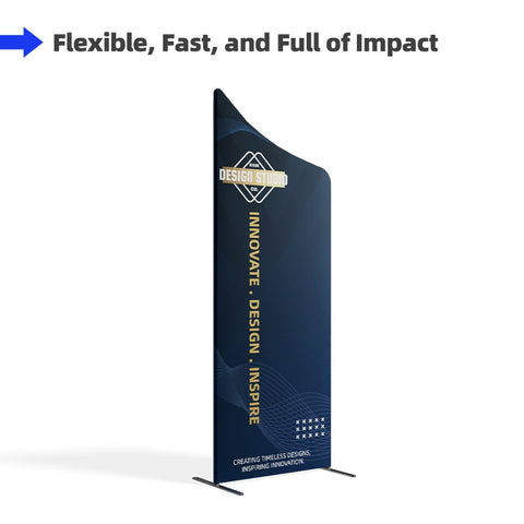 Magnetic Slope Fabric Banner Stand (Concaved)