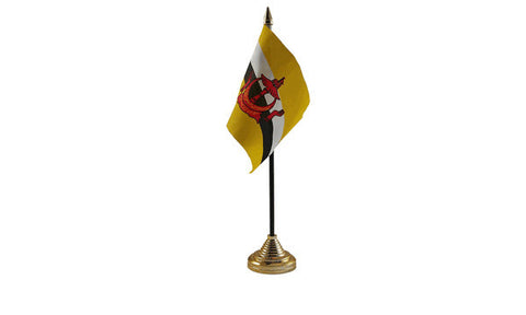 Brunei Table Flag Flags - United Flags And Flagstaffs