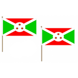 Burundi Fabric National Hand Waving Flag  - United Flags And Flagstaffs