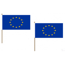 European Union Fabric National Hand Waving Flag Flags - United Flags And Flagstaffs