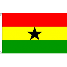 Ghana National Flag - Budget 5 x 3 feet Flags - United Flags And Flagstaffs