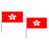 Hong Kong Fabric National Hand Waving Flag Flags - United Flags And Flagstaffs