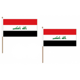 Iraq Fabric National Hand Waving Flag Flags - United Flags And Flagstaffs