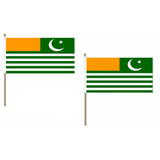 Kashmir Fabric National Hand Waving Flag Flags - United Flags And Flagstaffs