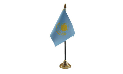 Kazakhstan Table Flag Flags - United Flags And Flagstaffs