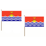 Kiribati Fabric National Hand Waving Flag Flags - United Flags And Flagstaffs