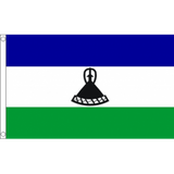 Lesotho National Flag - Budget 5 x 3 feet Flags - United Flags And Flagstaffs