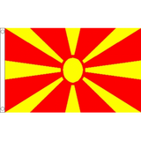 Macedonia National Flag - Budget 5 x 3 feet Flags - United Flags And Flagstaffs