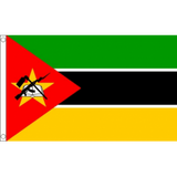 Mozambique National Flag - Budget 5 x 3 feet Flags - United Flags And Flagstaffs