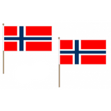 Norway Fabric National Hand Waving Flag Flags - United Flags And Flagstaffs