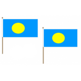 Palau Fabric National Hand Waving Flag Flags - United Flags And Flagstaffs