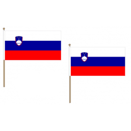 Slovenia Fabric National Hand Waving Flag Flags - United Flags And Flagstaffs