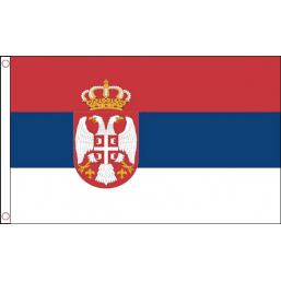 Serbia (State) National Flag - Budget 5 x 3 feet Flags - United Flags And Flagstaffs