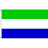 Sierra Leone National Flag - Budget 5 x 3 feet Flags - United Flags And Flagstaffs