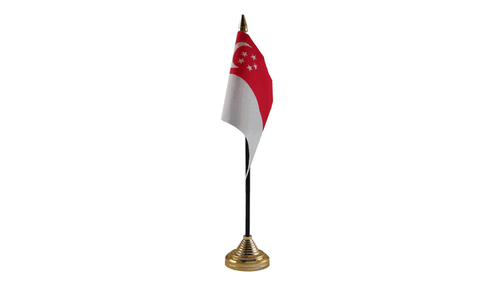 Singapore Table Flag Flags - United Flags And Flagstaffs