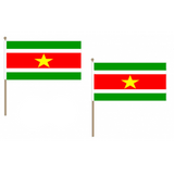 Suriname Fabric National Hand Waving Flag Flags - United Flags And Flagstaffs