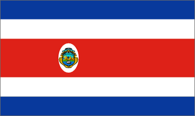 Costa Rica (State) National Flag Sewn Flags - United Flags And Flagstaffs