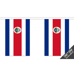 Costa Rica Flag - Fabric Bunting Flags - United Flags And Flagstaffs