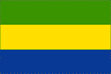 Gabon National Flag Printed Flags - United Flags And Flagstaffs