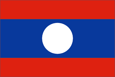 Laos National Flag Printed Flags - United Flags And Flagstaffs