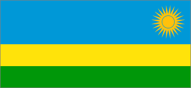 Rwanda National Flag Printed Flags - United Flags And Flagstaffs