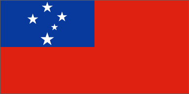 Samoa National Flag Printed Flags - United Flags And Flagstaffs