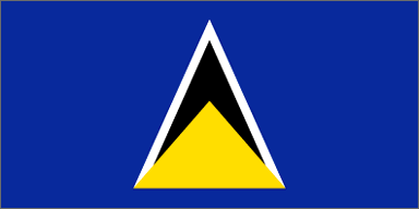 St Lucia National Flag Sewn Flags - United Flags And Flagstaffs