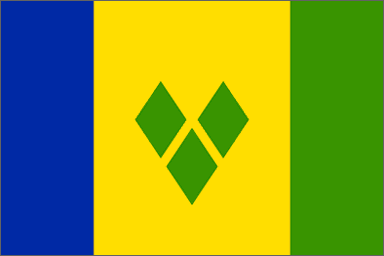 St Vincent and Grenadines National Flag Printed Flags - United Flags And Flagstaffs